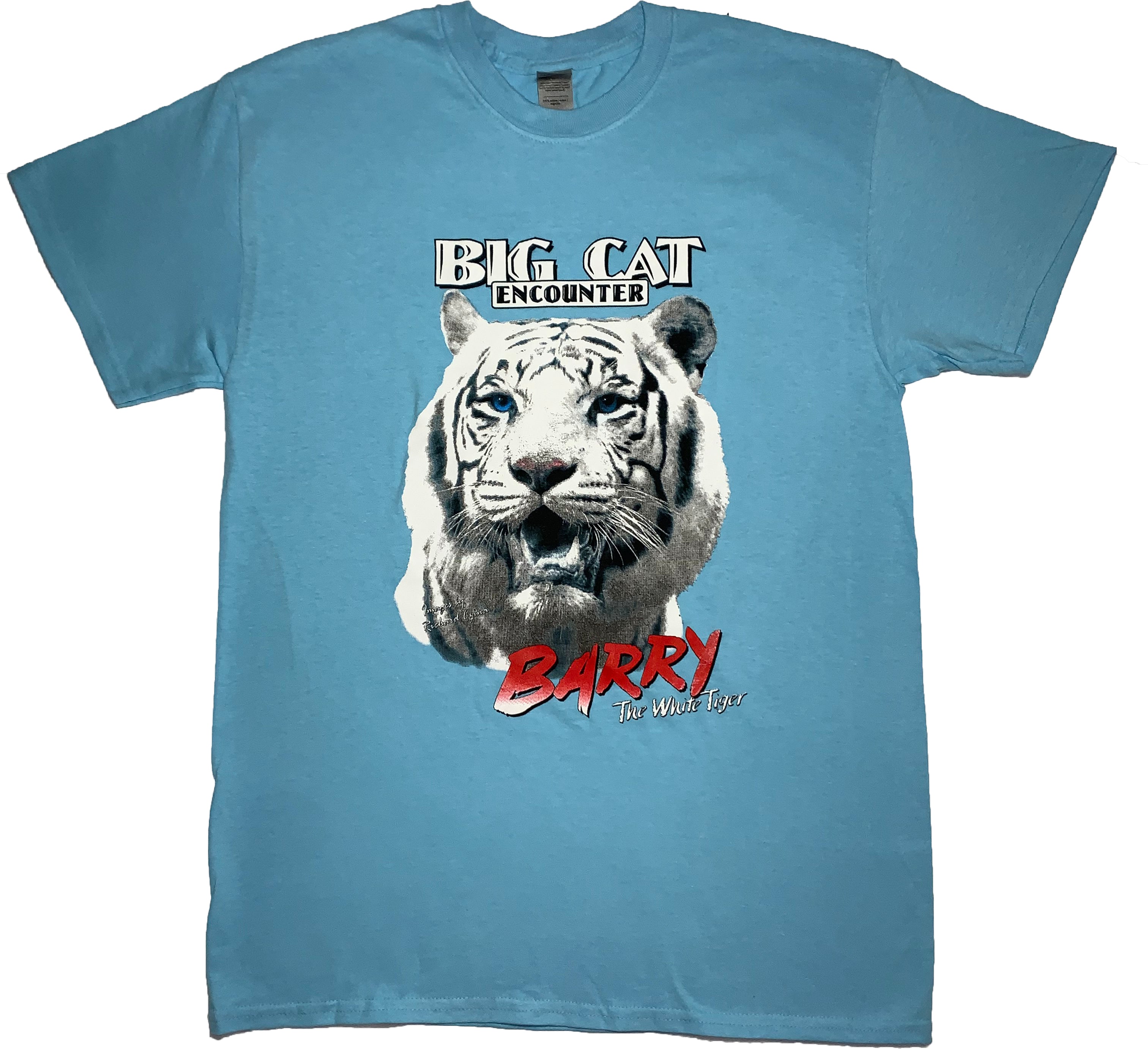 Light Blue Barry White the Tiger T-Shirt – Big Cat Habitat