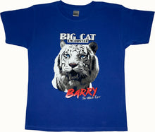 Load image into Gallery viewer, Children&#39;s &quot;Barry White the Tiger&quot; Royal Blue T-Shirt

