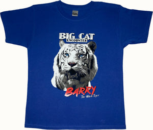 Children's "Barry White the Tiger" Royal Blue T-Shirt