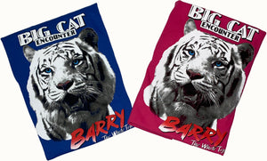 Children's "Barry White the Tiger" Royal Blue T-Shirt