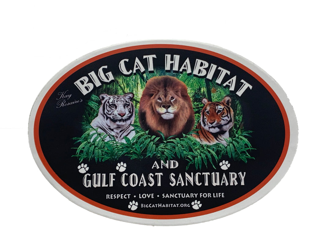 Big Cat Habitat Sticker